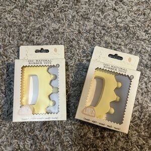 2 Lanco Crown natural rubber teether,still In Box